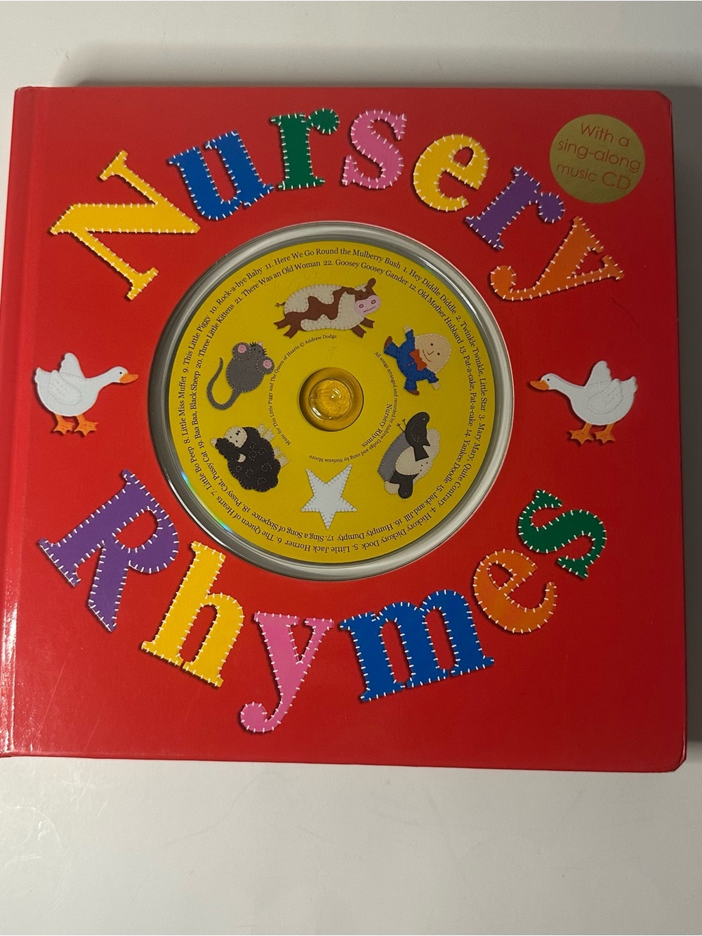 Nursery Rhymes Hardcover Short Story Book By Roger Priddy W/ Musical CD
